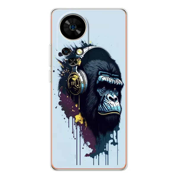 Чохол з принтом «Горила в навушниках» для Ulefone Note 17 Pro Чохол з принтом «Горила в навушниках» для Ulefone Note 17 Pro