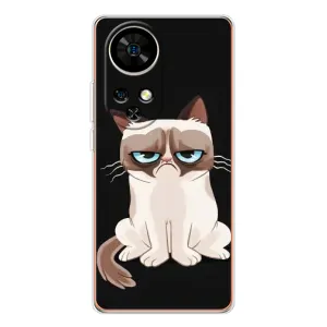Чохол з принтом для Ulefone Note 17 Pro (AlphaPrint) Модні коти (Сумний кіт)