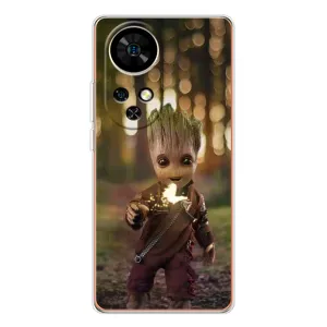 Чехол МАРВЕЛ для Нот 17 Про (AlphaPrint) (I am Groot)
