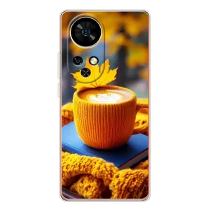 Чехол с уникальным дизайном «Осень с кофе» для Ulefone Note 17 Pro (Кофе на желтом пледе)