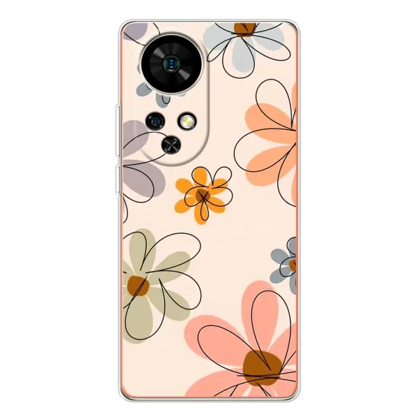 Чохол з принтом «Кольорові квіти» для Ulefone Note 17 Pro