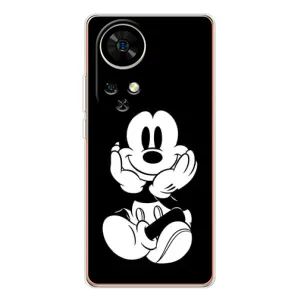 Міккі Маус чохол для Ulefone Note 17 Pro (AlphaPrint - Мультяшні) (Маус на чорному)
