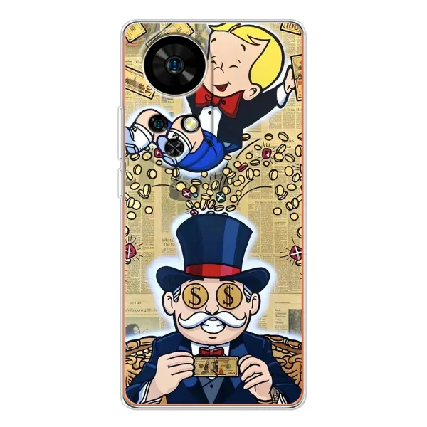 Чохол з принтом «Монополія Мен» для Ulefone Note 17 Pro