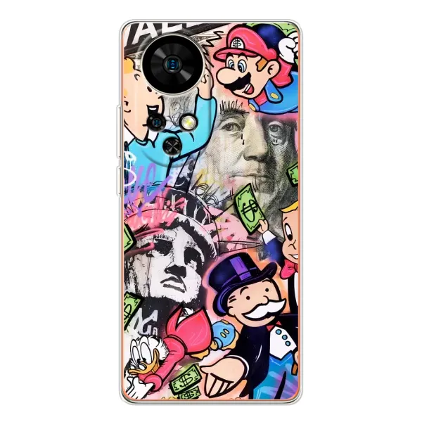 Чохол з принтом «Monopoly man» для Ulefone Note 17 Pro