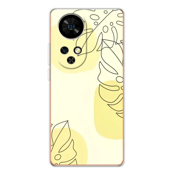 Чохол з принтом «Жовта монстера арт» для Ulefone Note 17 Pro