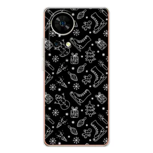 Новорічні, Святкові Чохли для Ulefone Note 17 Pro - 2024 год (Новорічний фон)