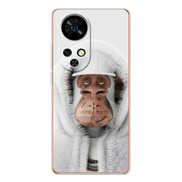 Чехол с принтом «обезьяна NFT в тату» для Ulefone Note 17 Pro