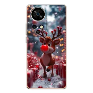 Яскравий чохол для Ulefone Note 17 Pro з Зимові Оленята (Олень серед подарунків)