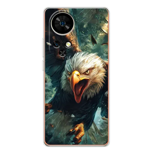 Чехол с принтом «Орел в полете» для Ulefone Note 17 Pro