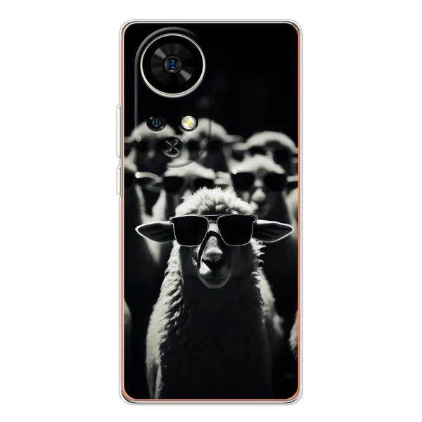Чехол с принтом «Овечка в очках» для Ulefone Note 17 Pro Чехол с принтом «Овечка в очках» для Ulefone Note 17 Pro