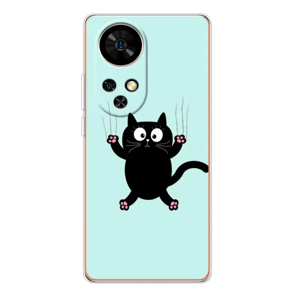 Чехол с принтом «Падающий кот» для Ulefone Note 17 Pro