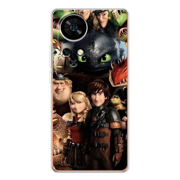 Чохол з принтом «Персонажі дракона» для Ulefone Note 17 Pro Чохол з принтом «Персонажі дракона» для Ulefone Note 17 Pro