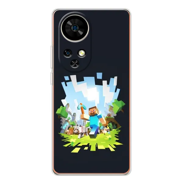 Чохол з принтом «персонажі Minecraft» для Ulefone Note 17 Pro