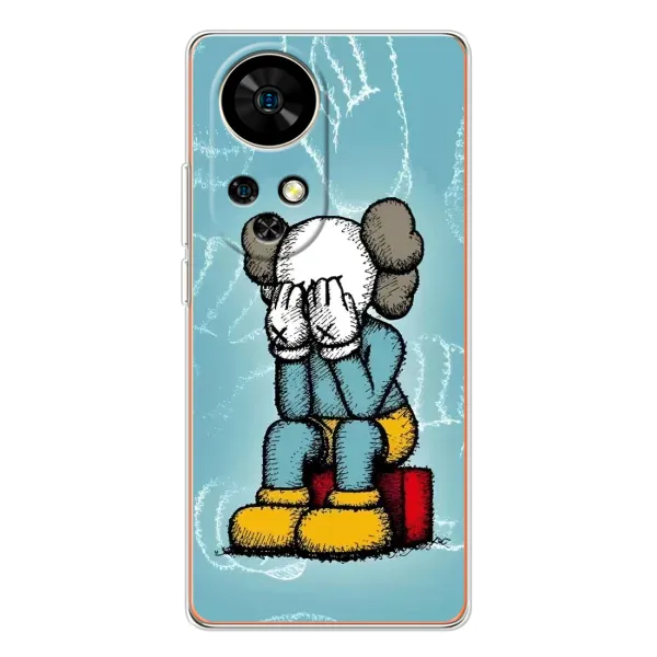 Чохол з принтом «Плач Bearbrick» для Ulefone Note 17 Pro