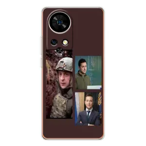 Чехол для Ulefone Note 17 Pro (AlphaPrint - с принтом Зеленского) (Президент)