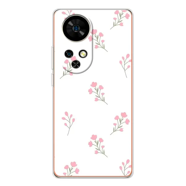 Чохол з принтом «Рожеві квіти» для Ulefone Note 17 Pro