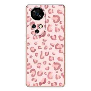 Чохол з розовим принтом для Ulefone Note 17 Pro (Рожевий леопард)