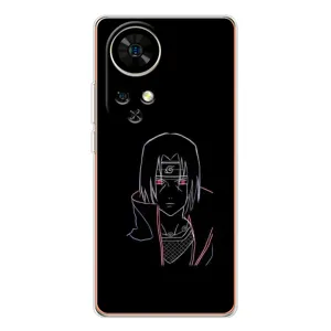Чехлы на тему: Итачи Учиха для Ulefone Note 17 Pro (AlphaPrint) (силуэт Итачи)