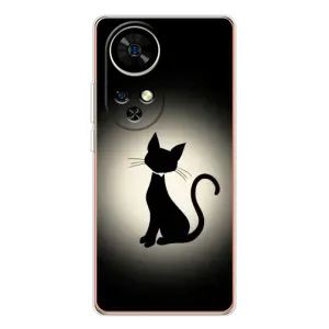 Чохол з принтом для Ulefone Note 17 Pro (AlphaPrint) Модні коти (Силует котика)