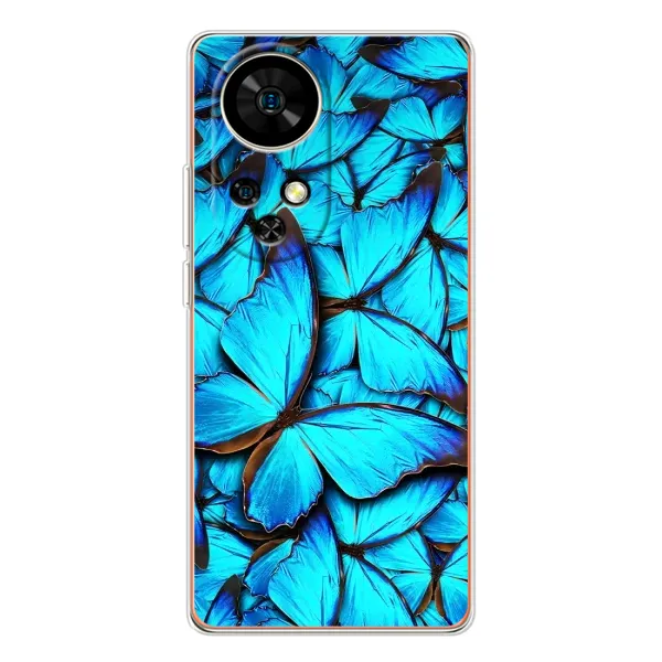 Чехол с принтом «Синие бабочки» для Ulefone Note 17 Pro Чехол с принтом «Синие бабочки» для Ulefone Note 17 Pro