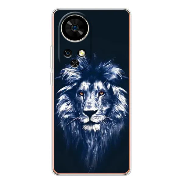Чехол с принтом «Синий Лев» для Ulefone Note 17 Pro
