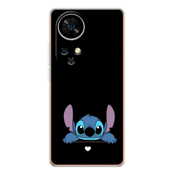 Чехол с принтом «Стич на черном» для Ulefone Note 17 Pro