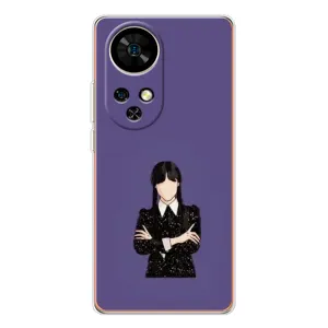Чохли Венсдей на Ulefone Note 17 Pro Уенсдей (AlphaPrint) (Венздей у чорному)
