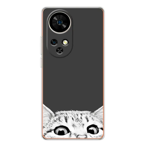Чехол с принтом «Выглядывает кот» для Ulefone Note 17 Pro