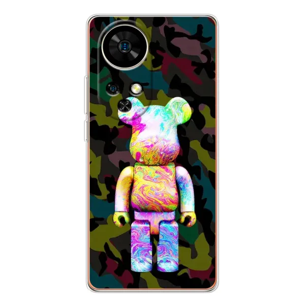 Чохол з принтом «Яскравий Bearbrick» для Ulefone Note 17 Pro