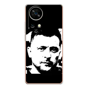 Чехол для Ulefone Note 17 Pro (AlphaPrint - с принтом Зеленского) (Зеленский АРТ)