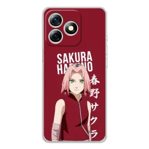 Чехлы Персонажи Аниме Наруто для Ulefone Note 18 Pro (AlphaPrint) (Аниме Сакура)