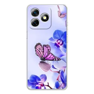 Чехлы с Цветами для Ulefone Note 18 Pro (VPrint) (Бабочка на цветочке)