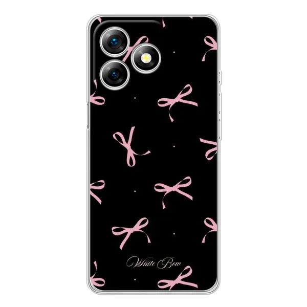 Чехол с принтом «Банты на черном» для Ulefone Note 18 Pro