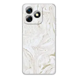 Мраморный чехол на Ulefone Note 18 Pro (VPrint) (Белый мрамор)
