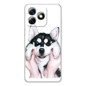 Чехлы с собаками для Ulefone Note 18 Pro (VPrint) (Довольный Хаски)