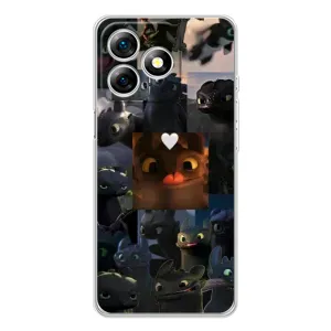Чехол с принтом «Дракон коллаж» для Ulefone Note 18 Pro