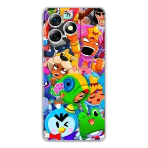Чехлы Brawl Stars для Ulefone Note 18 Pro (AlphaPrint) (Герои Бравл Старс)