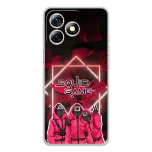 Чехол Гра в кальмара для Ulefone Note 18 Pro (Охранники Игра кальмара)