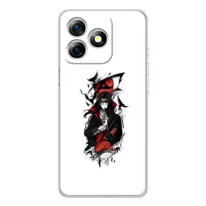 Чехлы на тему: Итачи Учиха для Ulefone Note 18 Pro (AlphaPrint) (Итачи с атрибутами)