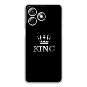Чехол с Короной Нот 18 Про - (AlphaPrint) (KING)