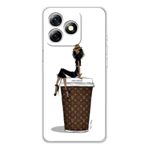 Чехлы Луи Витон для Ulefone Note 18 Pro (AlphaPrint - LOUIS VUITTON) (кофе LOUIS VUITTON)