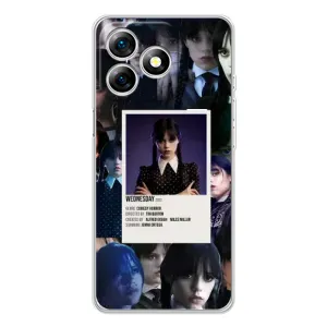 Чехлы Венсдей на Ulefone Note 18 Pro Уэнсдей (AlphaPrint) (коллаж Уэнздей)