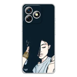 Чехол с печатью для Ulefone Note 18 Pro - (Мода) (AlphaPrint) (Красивая девочка)