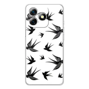 Чехол с птицами на Ulefone Note 18 Pro (VPrint) (Ласточки)