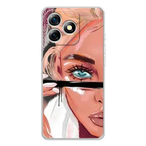 Чехол с печатью для Ulefone Note 18 Pro - (Мода) (AlphaPrint) (Макияж)