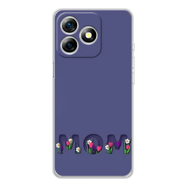 Чехол с принтом «Мама в цветах» для Ulefone Note 18 Pro