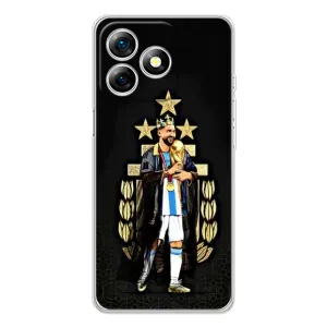 Чехлы для Ulefone Note 18 Pro (Leo чемпион) (AlphaPrint) (Месси Король)