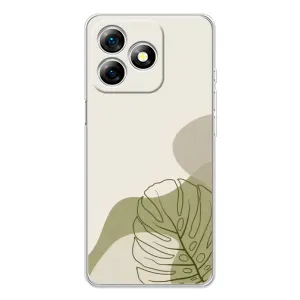 Чехол с принтом «Зеленая монстера дизайн» для Ulefone Note 18 Pro