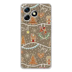 Новогодние, Праздничные Чехлы для Ulefone Note 18 Pro - 2024 год (Новогодние пряники)