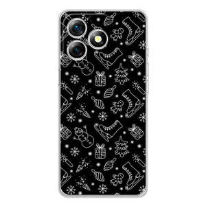 Новогодние, Праздничные Чехлы для Ulefone Note 18 Pro - 2024 год (Новогодний фон)